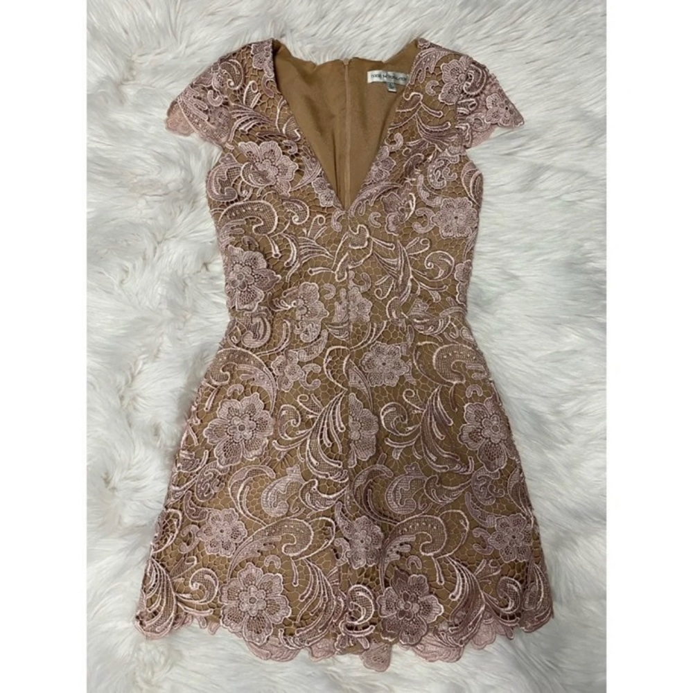 Dress the Population Romper Small Blush Pink
